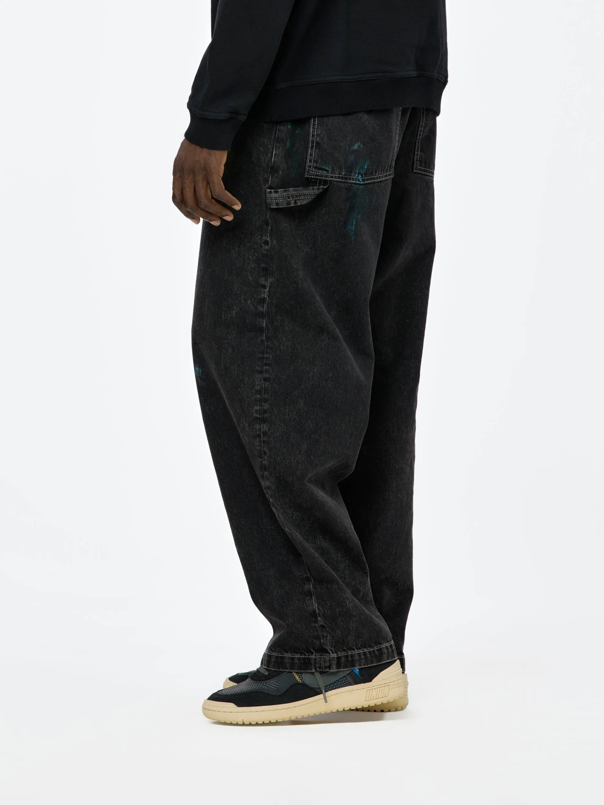 5 Pocket Denim Pants (Washed Black)