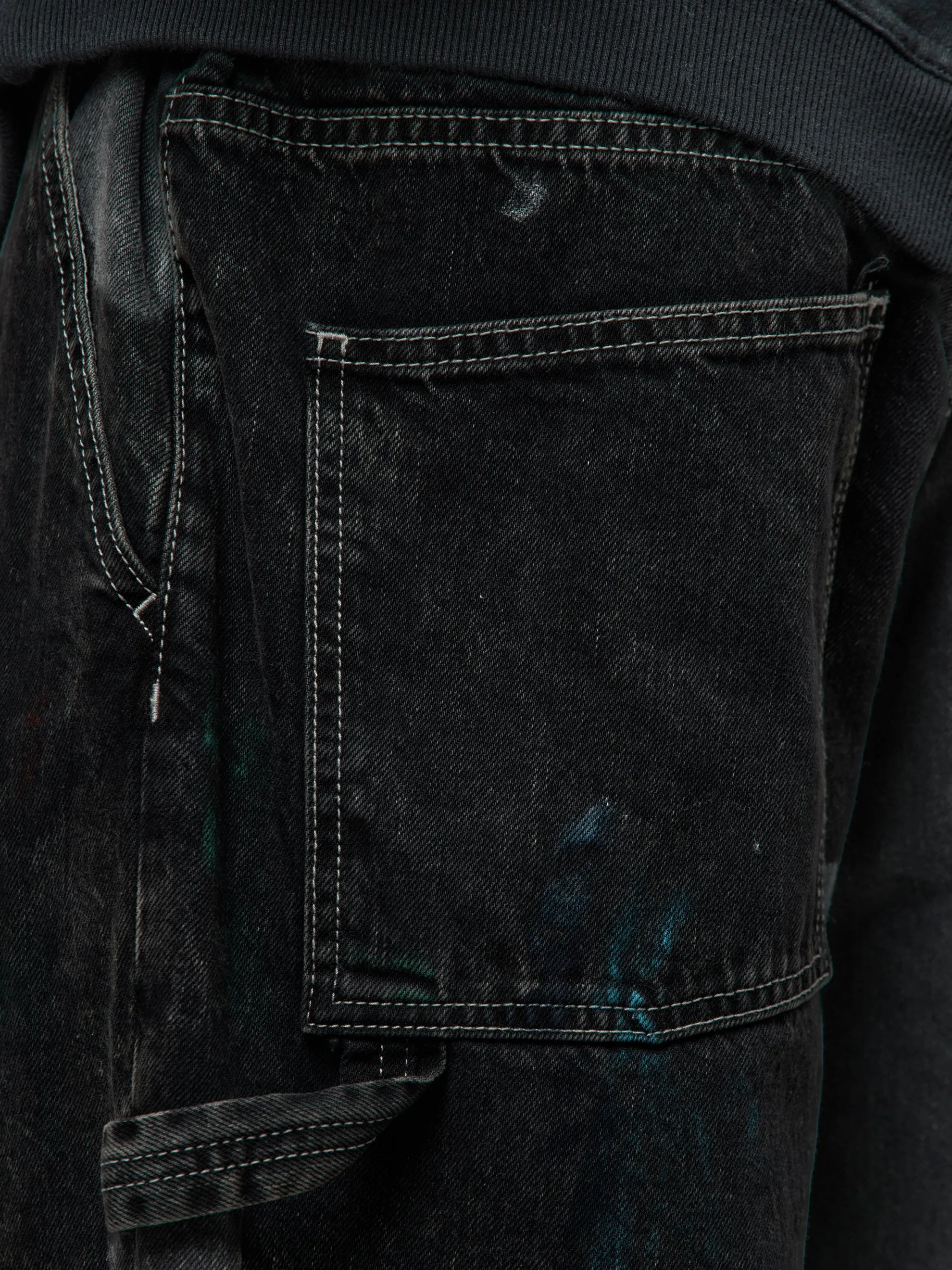 5 Pocket Denim Pants (Washed Black)