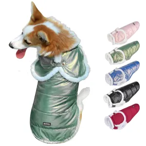 Aiitle Waterproof Cozy Dog Winter Coat Green