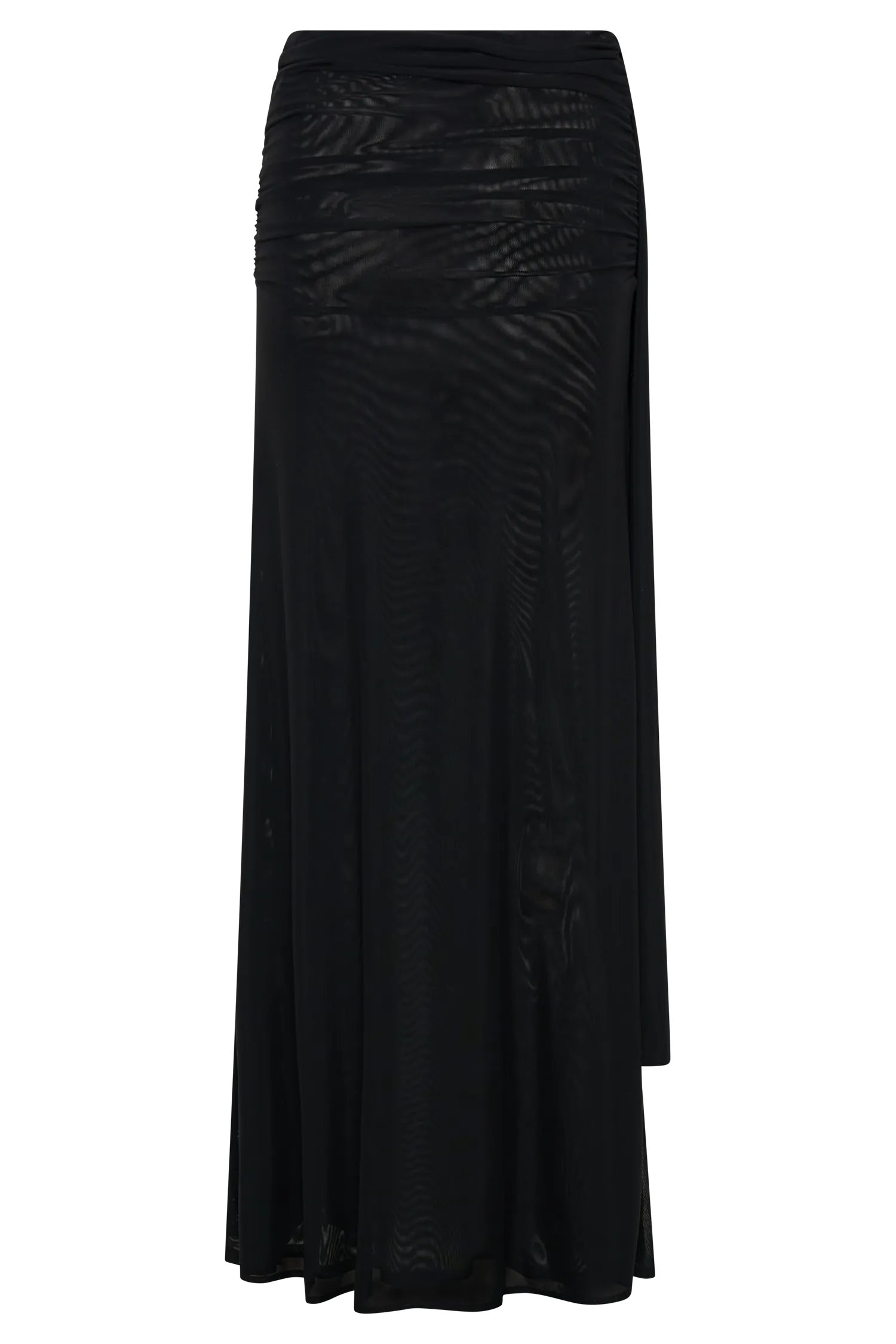 Arna Mesh Maxi Skirt - Black