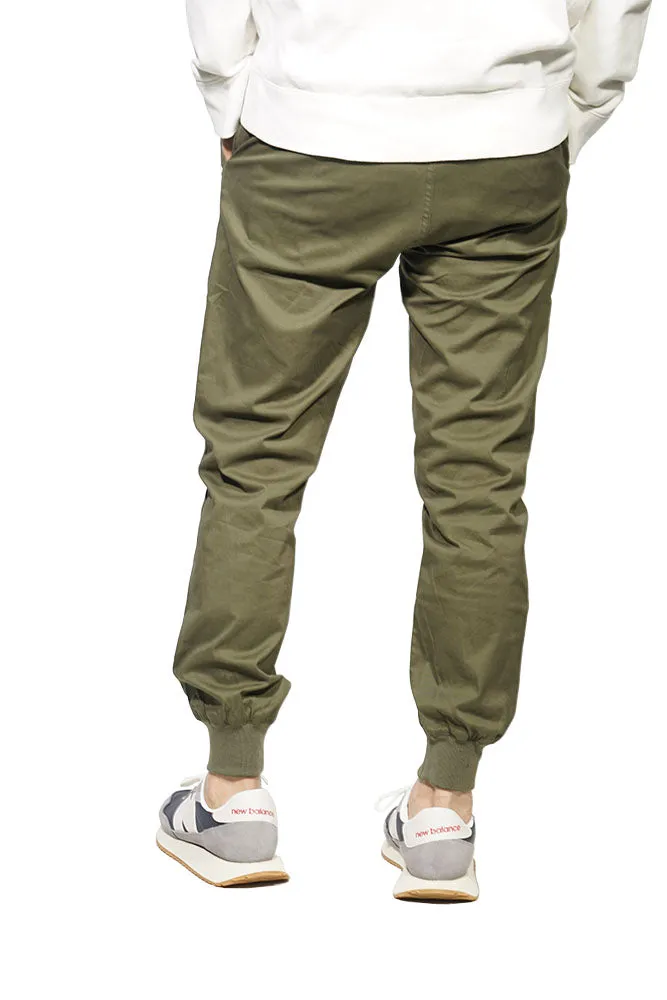 Best Classic Jogger Pants with Six Pockets In Army Green