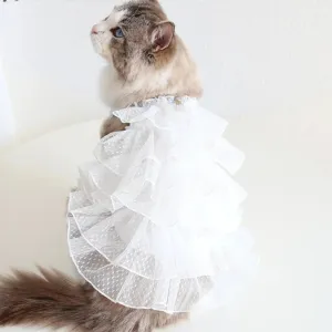 [Best for IG TT] Cute Paws Pet Wedding Dress For Small Puppy and Kitty