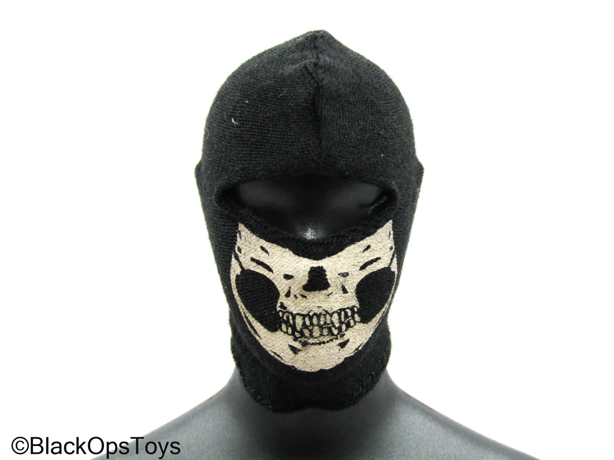 Black Balaclava w/Tan Skull Detail (x3)