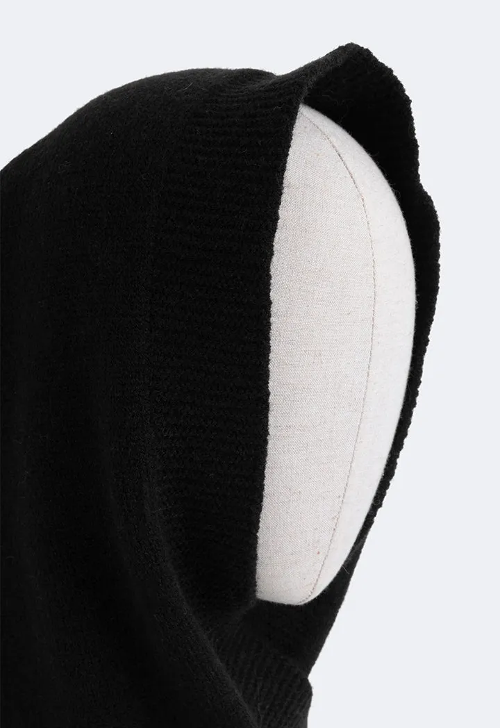 Choice Solid Knitted Balaclava Black