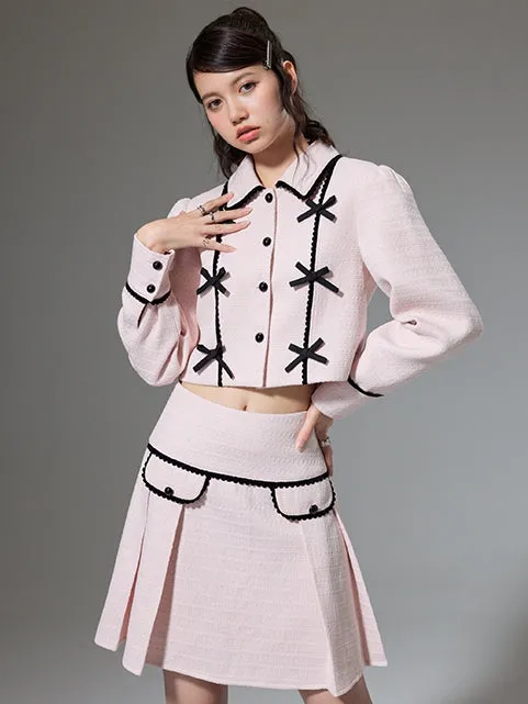 Classic Small Fragrance Jacket   High Waist Skirt