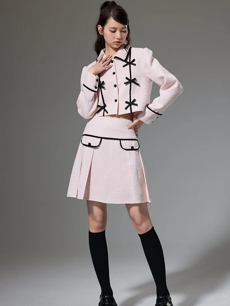 Classic Small Fragrance Jacket   High Waist Skirt