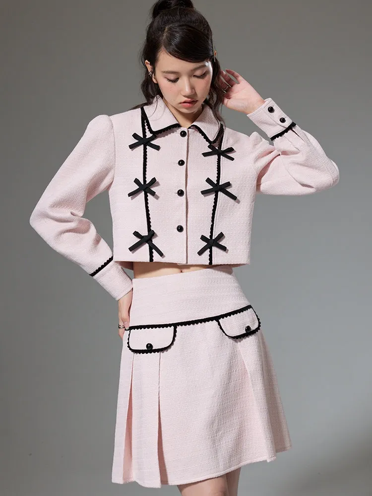 Classic Small Fragrance Jacket   High Waist Skirt