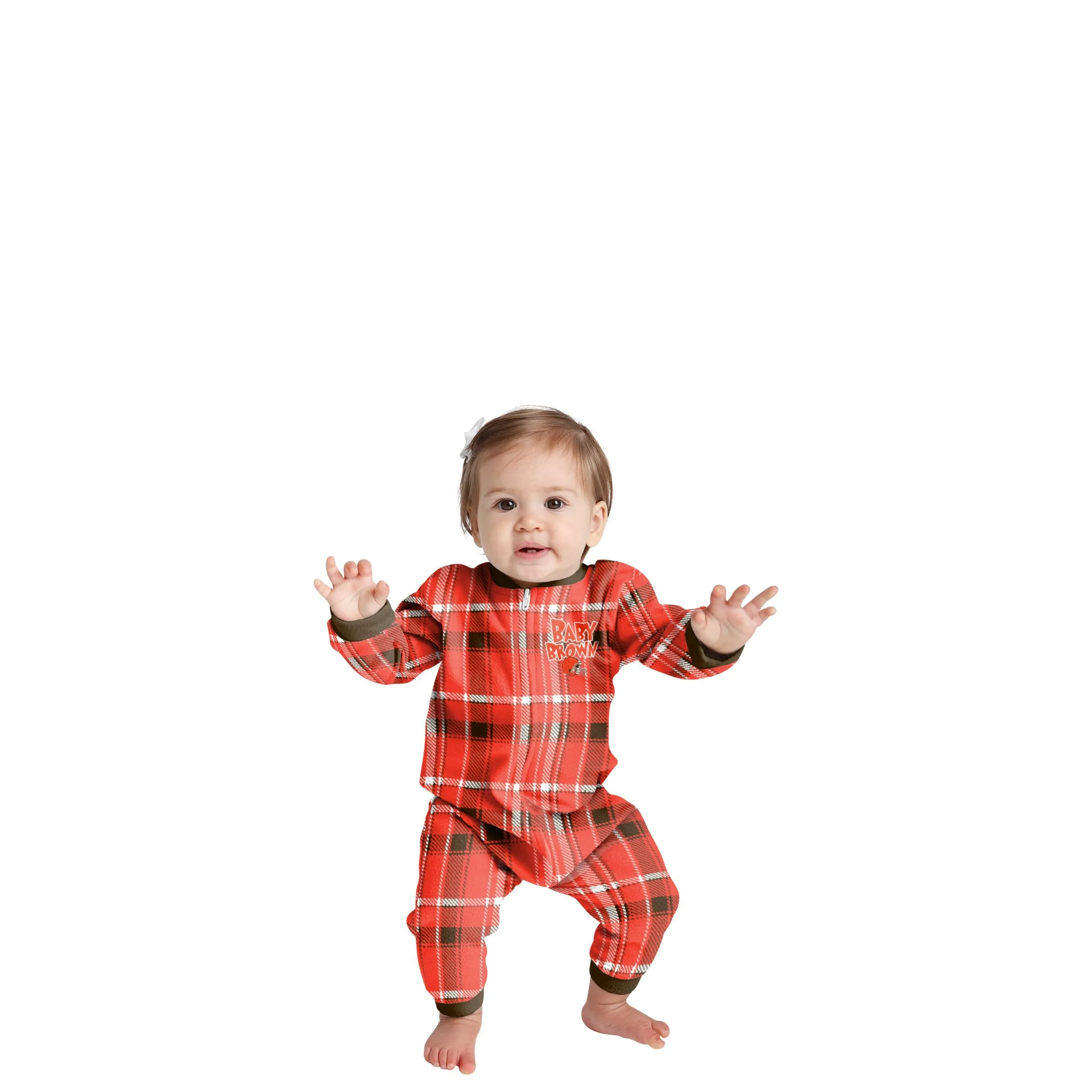 Cleveland Browns NFL Plaid Family Holiday Pajamas