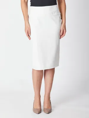 COLOUR BLOCK PENCIL SKIRT - White 28208 - sw