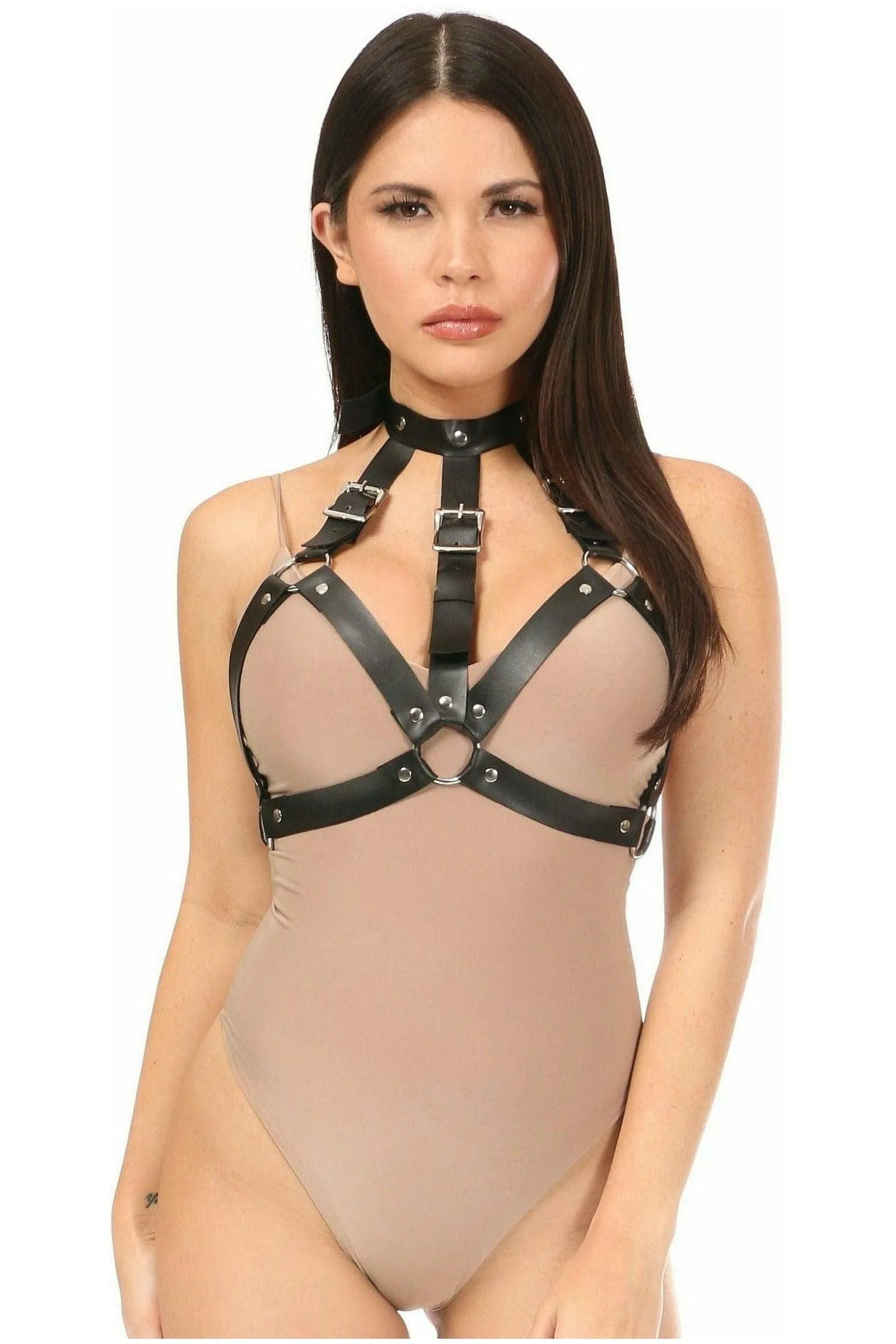 Daisy Corsets Black Vegan Leather Body Harness