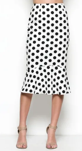 Every Moment Matters Polka Dot Skirt