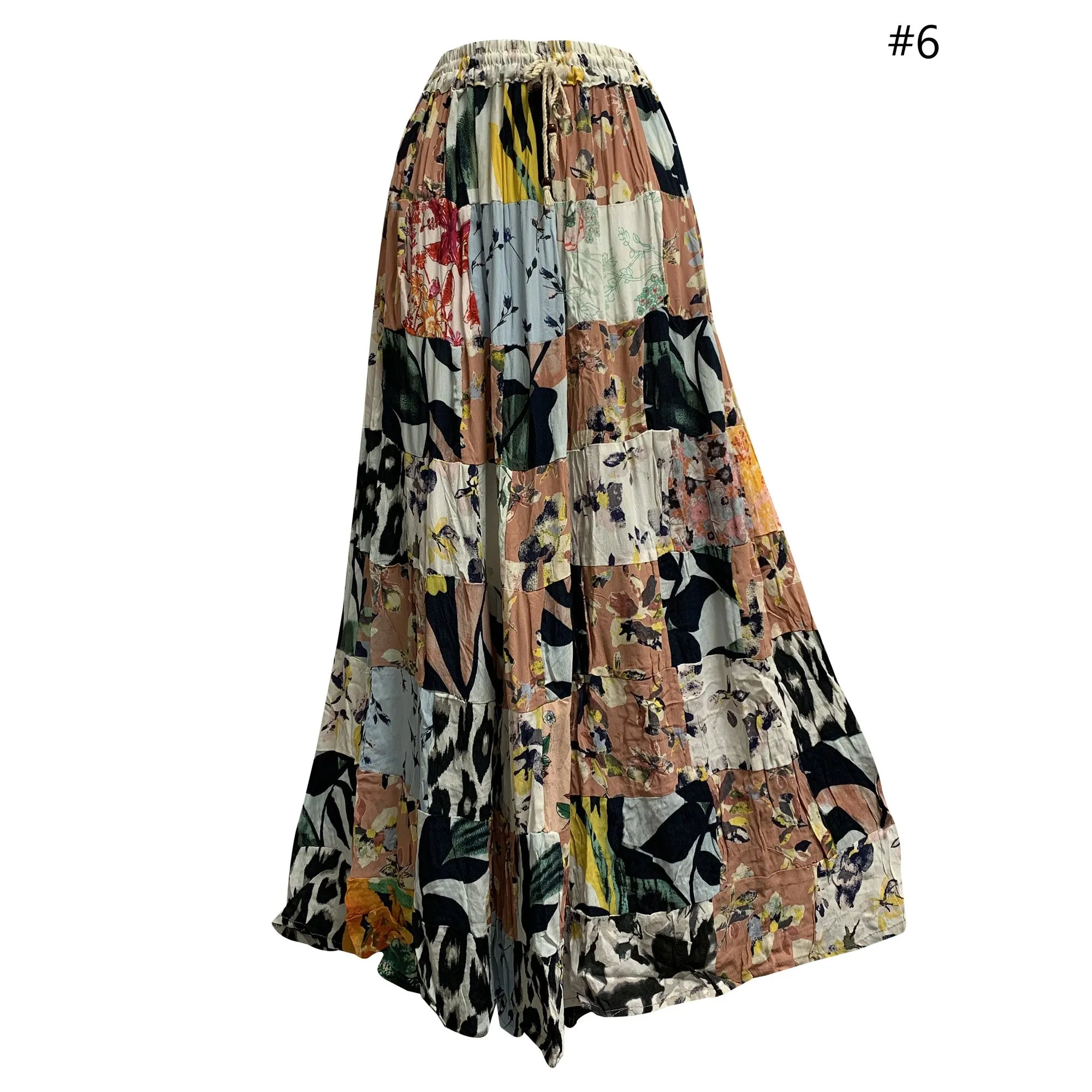 Handmade Boho Patchwork Ethnic Vintage Long Skirt PIHU