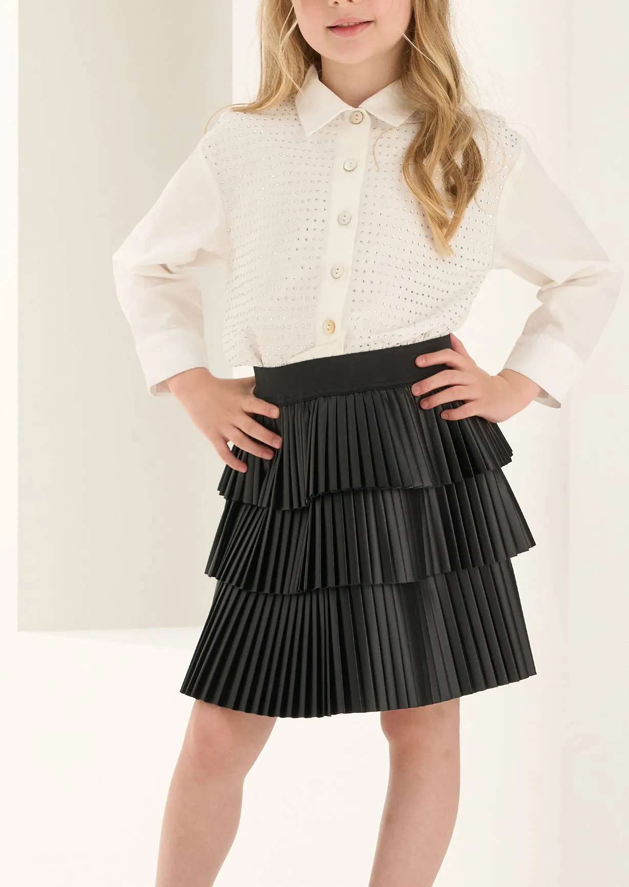 Harper PU Plisse Skirt