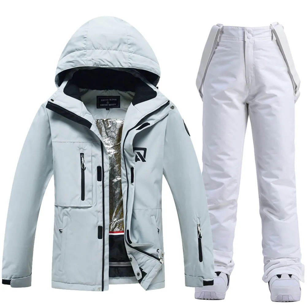 Hotian Women's Ski Jacket with Thermal Pants