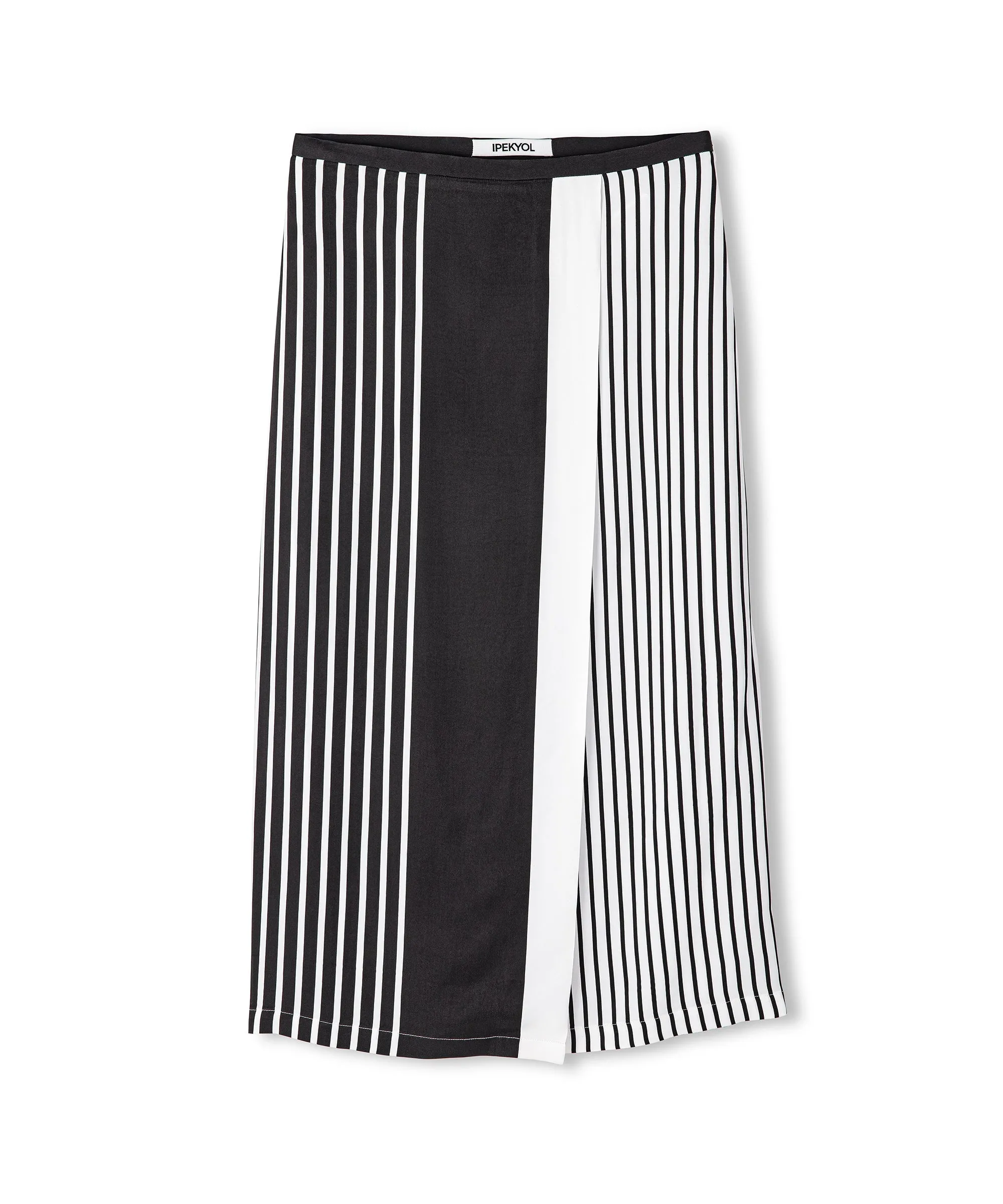 Ipekyol Stripe Pattern Midi Skirt Ecru