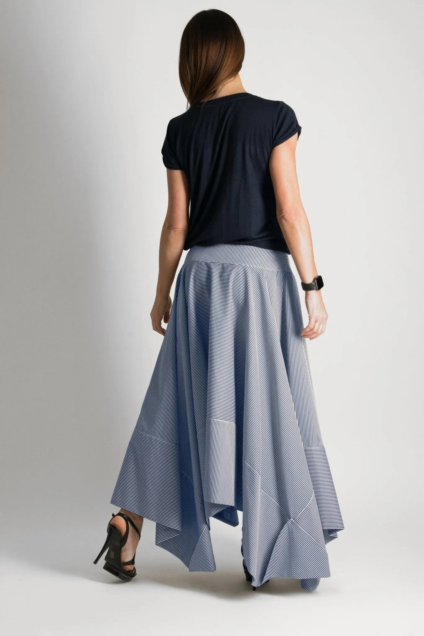 JULIE Marine Long Skirt