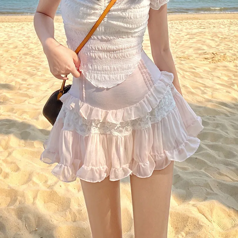 Kawaii Cute Ruffle Skirt