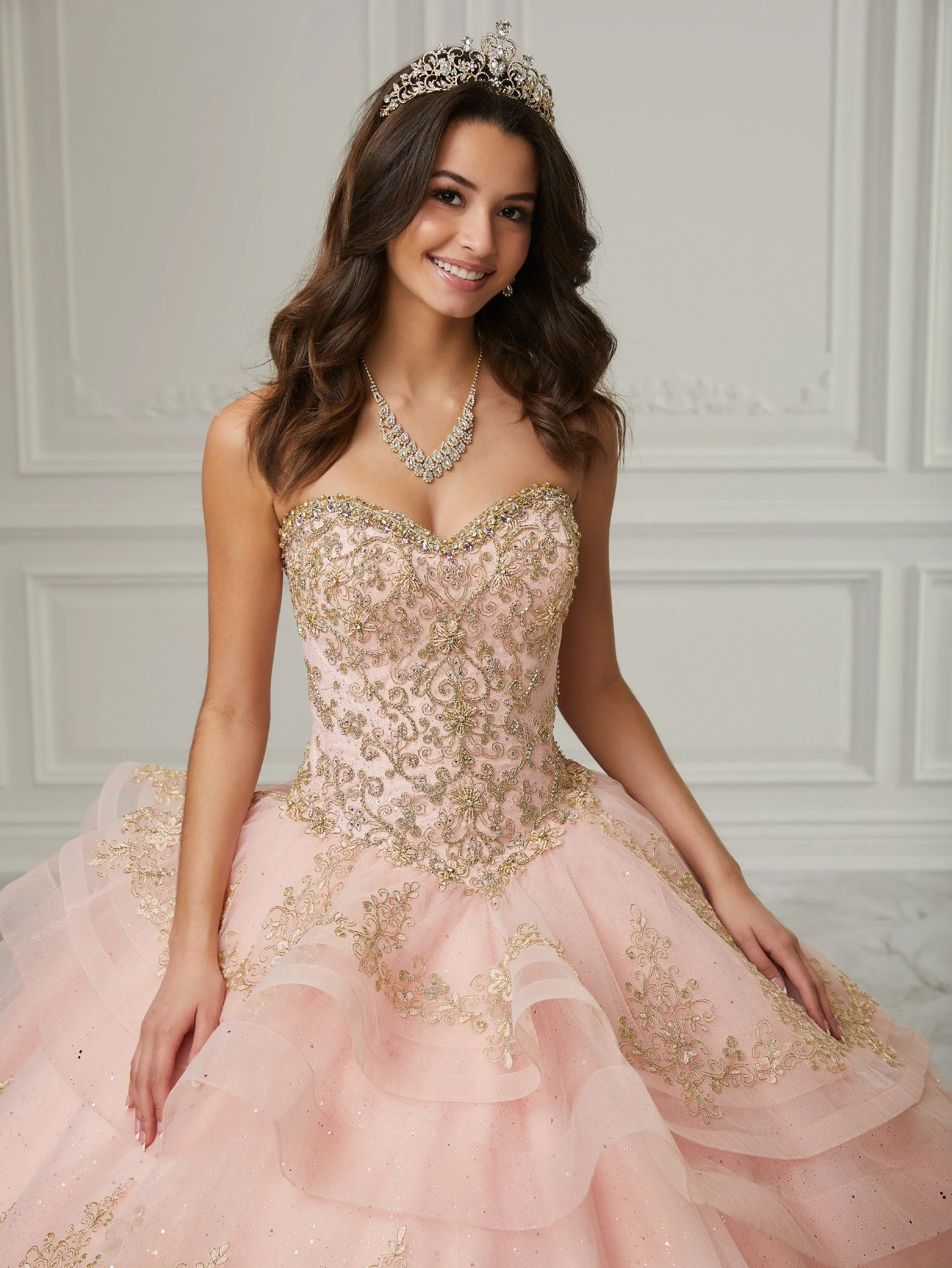 Layered Quinceanera Dress by House of Wu 26989