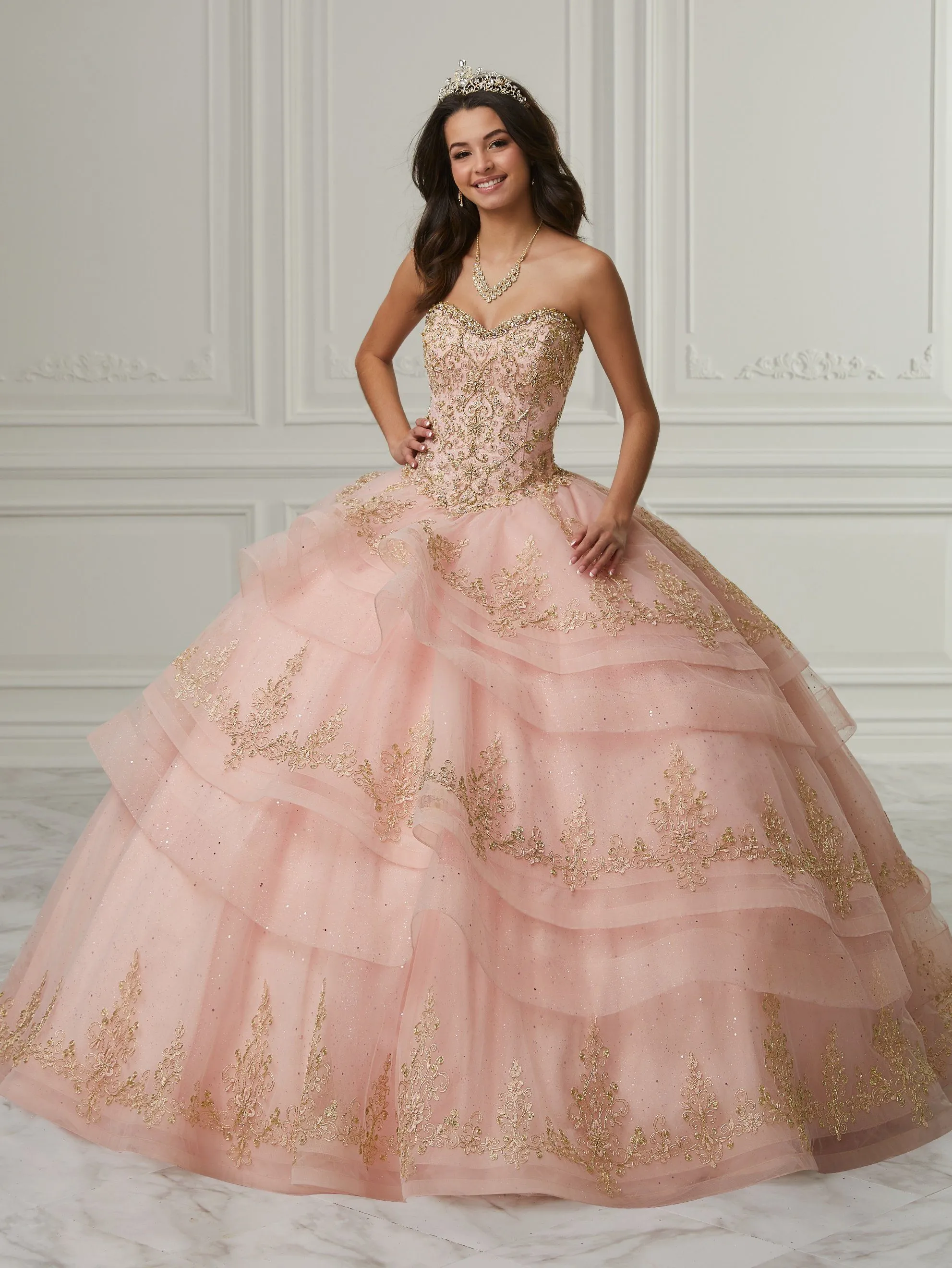 Layered Quinceanera Dress by House of Wu 26989