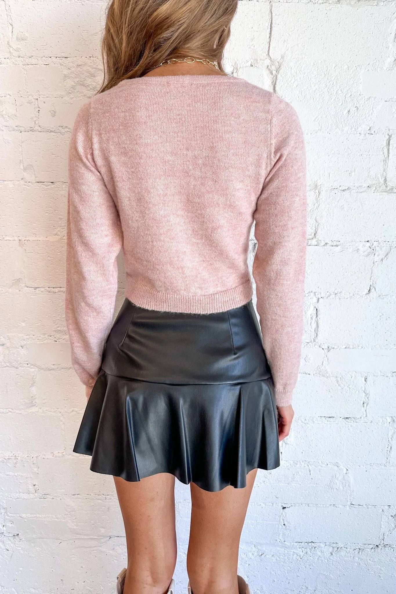 Leather Lush Mini Skort