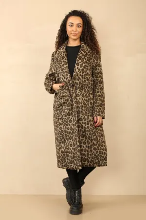 Leopard Print Longline Coat - Bold Streetwear Style