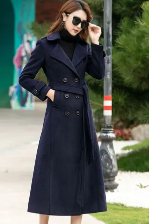 Long sleeve warm winter wool coat 245901