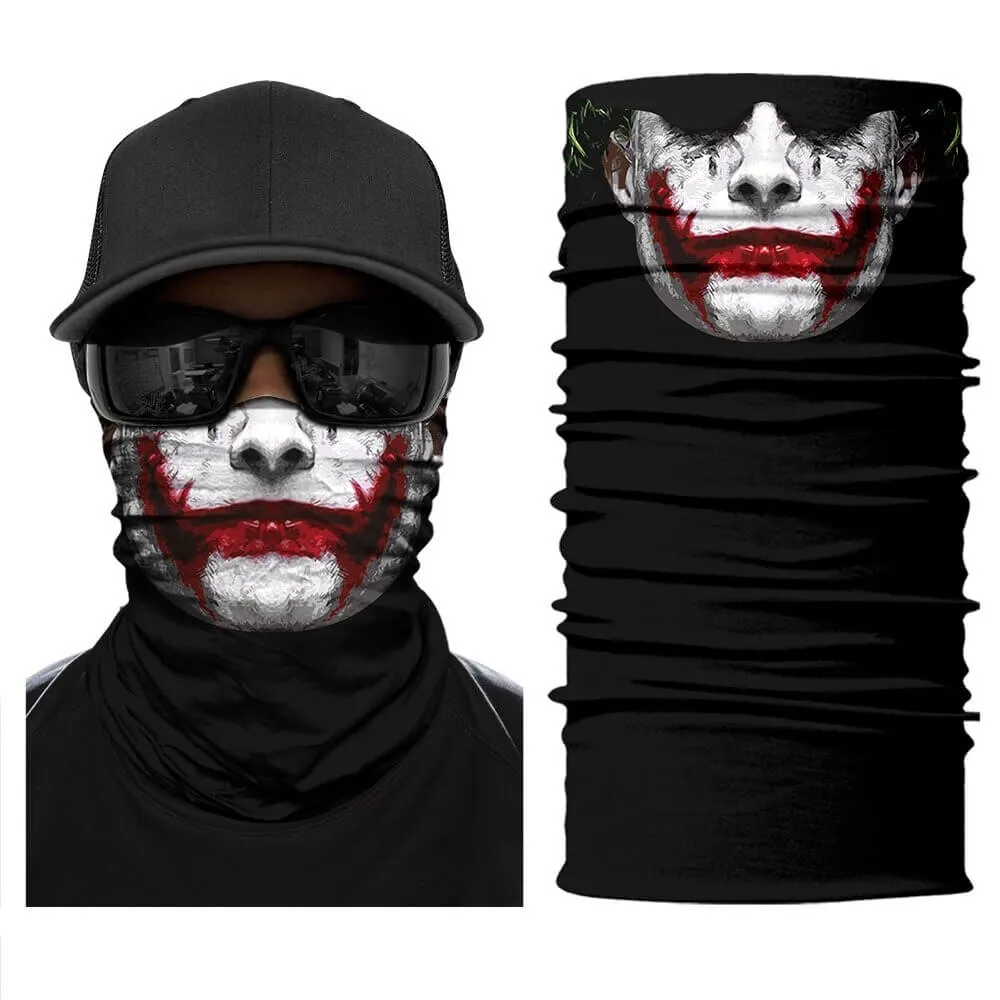 Magic Scarf-Balaclava for Neck / Ghost Skull Face Cover / Biker Bandanas Headwear #12