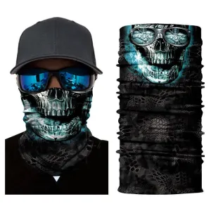 Magic Scarf-Balaclava for Neck / Ghost Skull Face Cover / Biker Bandanas Headwear #2