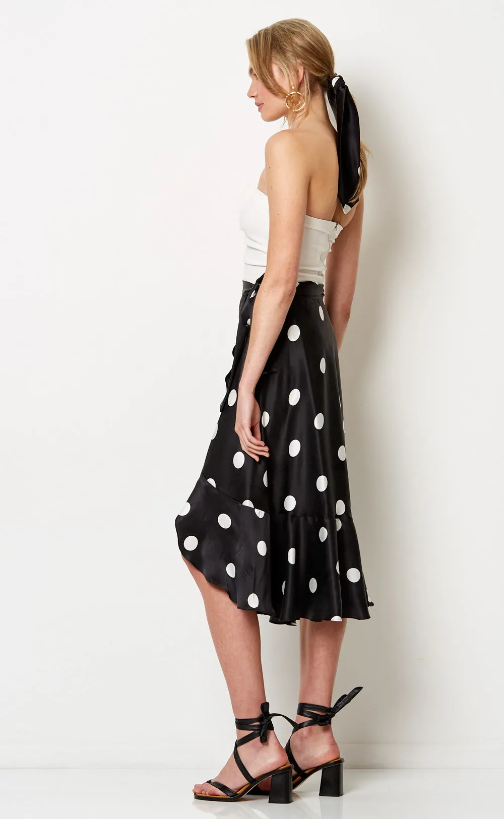 Mamita Wrap Skirt- Black