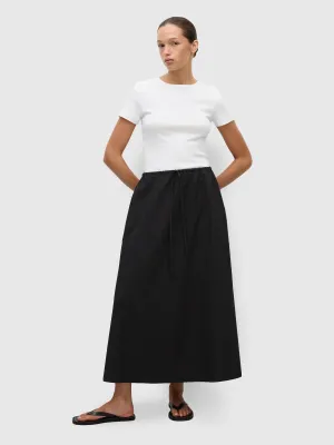 Matteau Drawcord Skirt Black