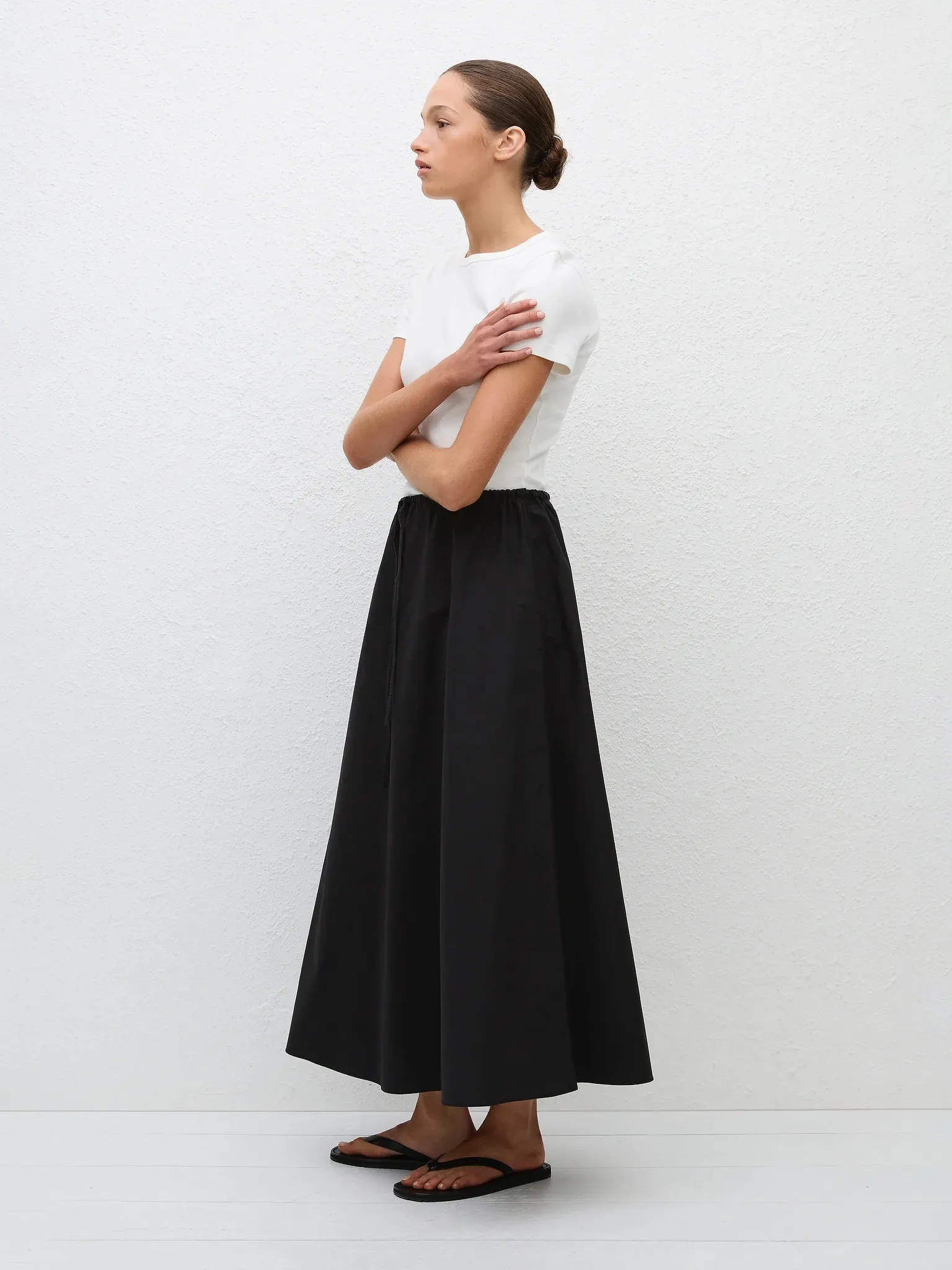 Matteau Drawcord Skirt Black