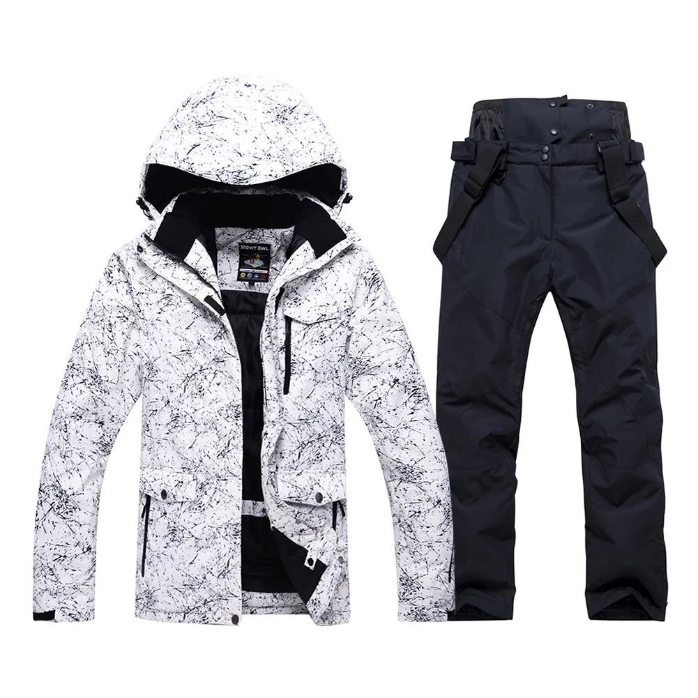 Men Snowboard Ski Jacket and Pants Set