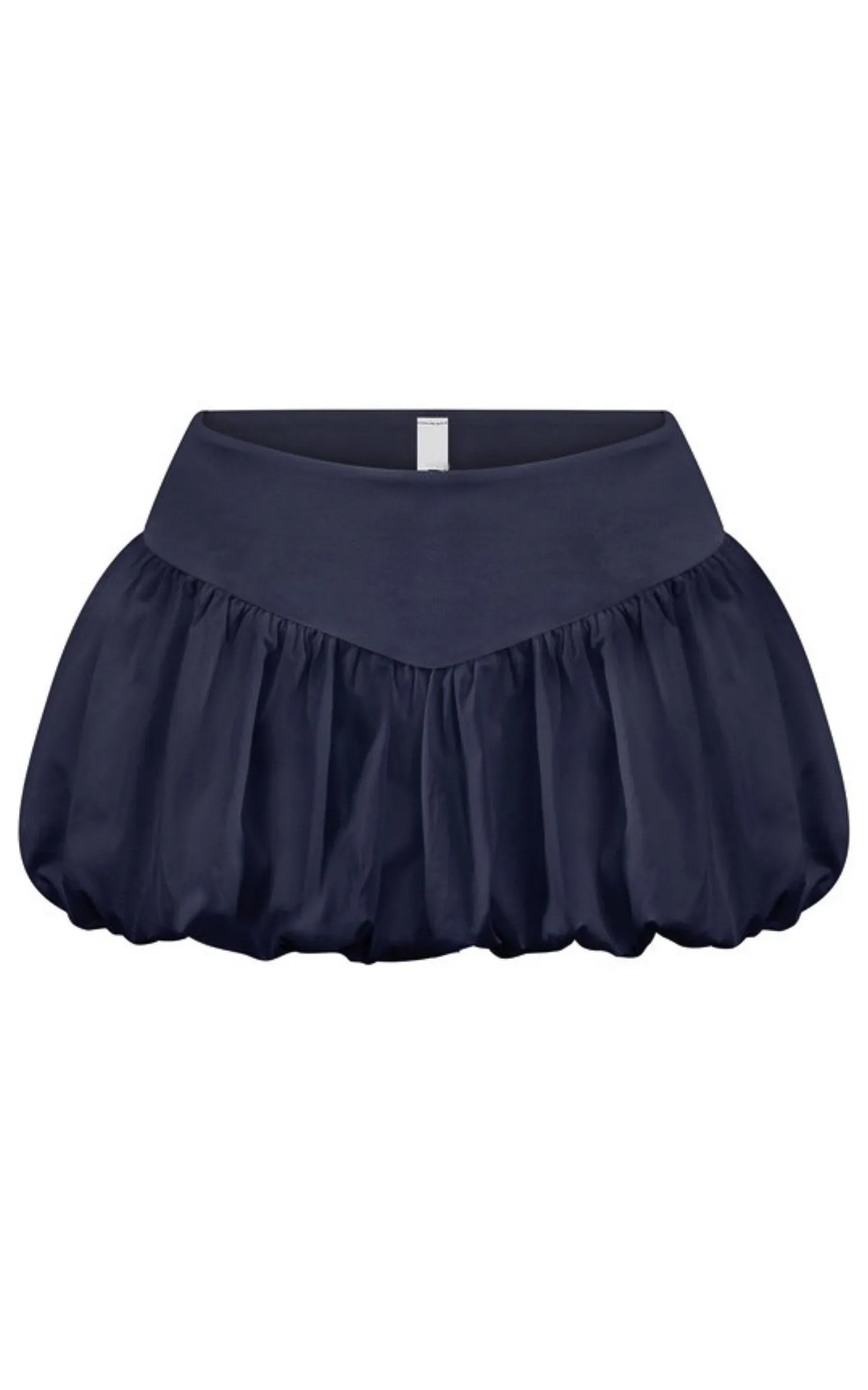 Mid-Rise Bubble Mini Skirt - Navy