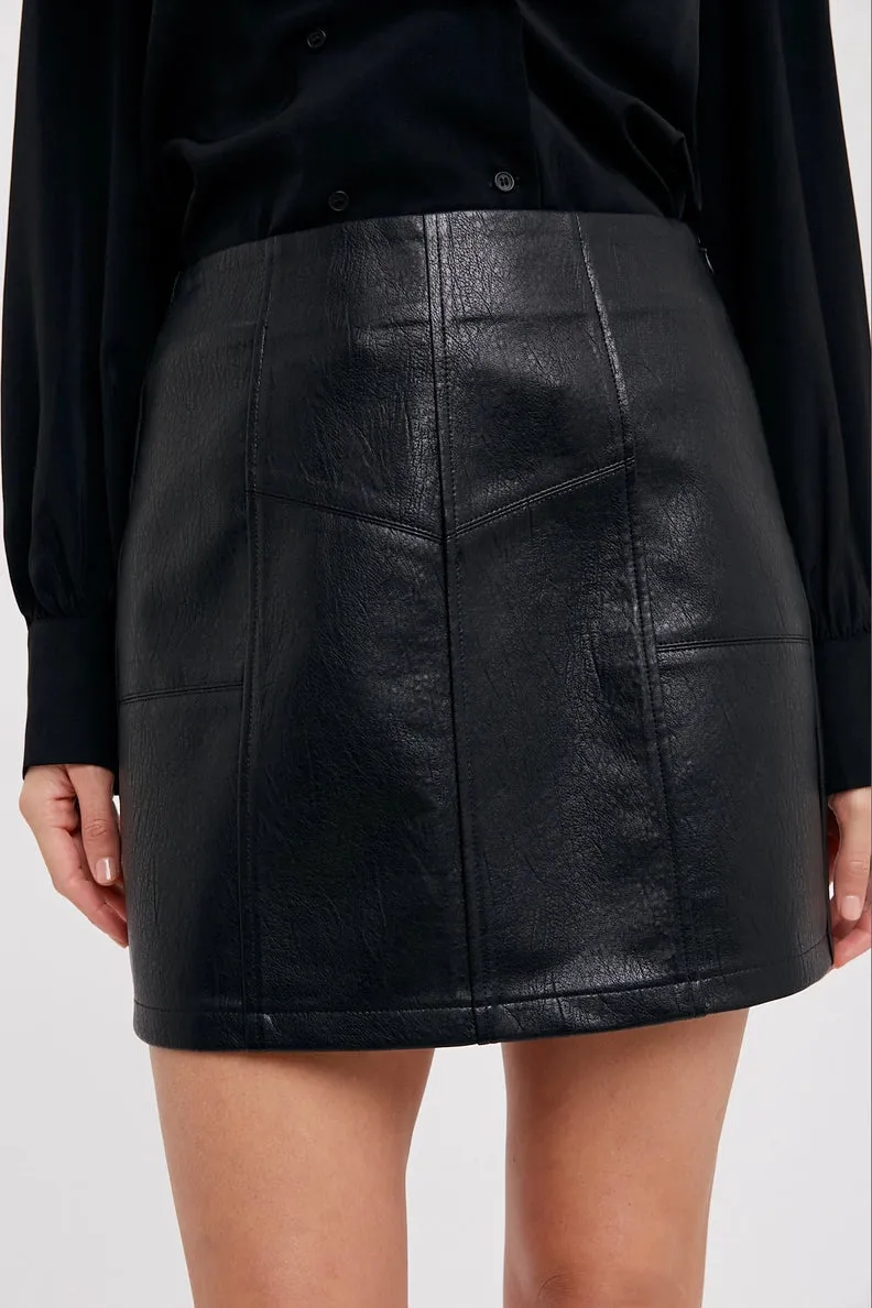 Mindy Mini Skirt - Black