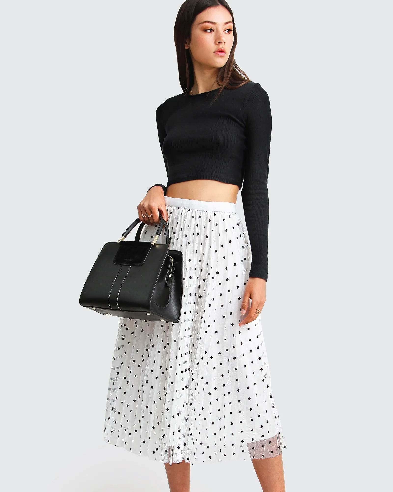 Mixed Feeling Reversible Skirt - White