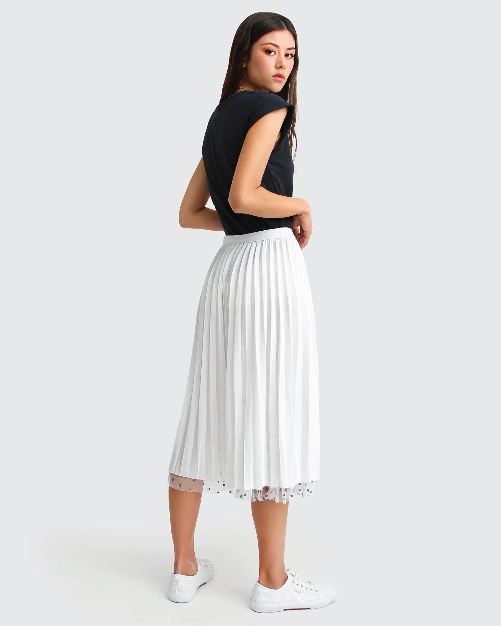 Mixed Feeling Reversible Skirt - White