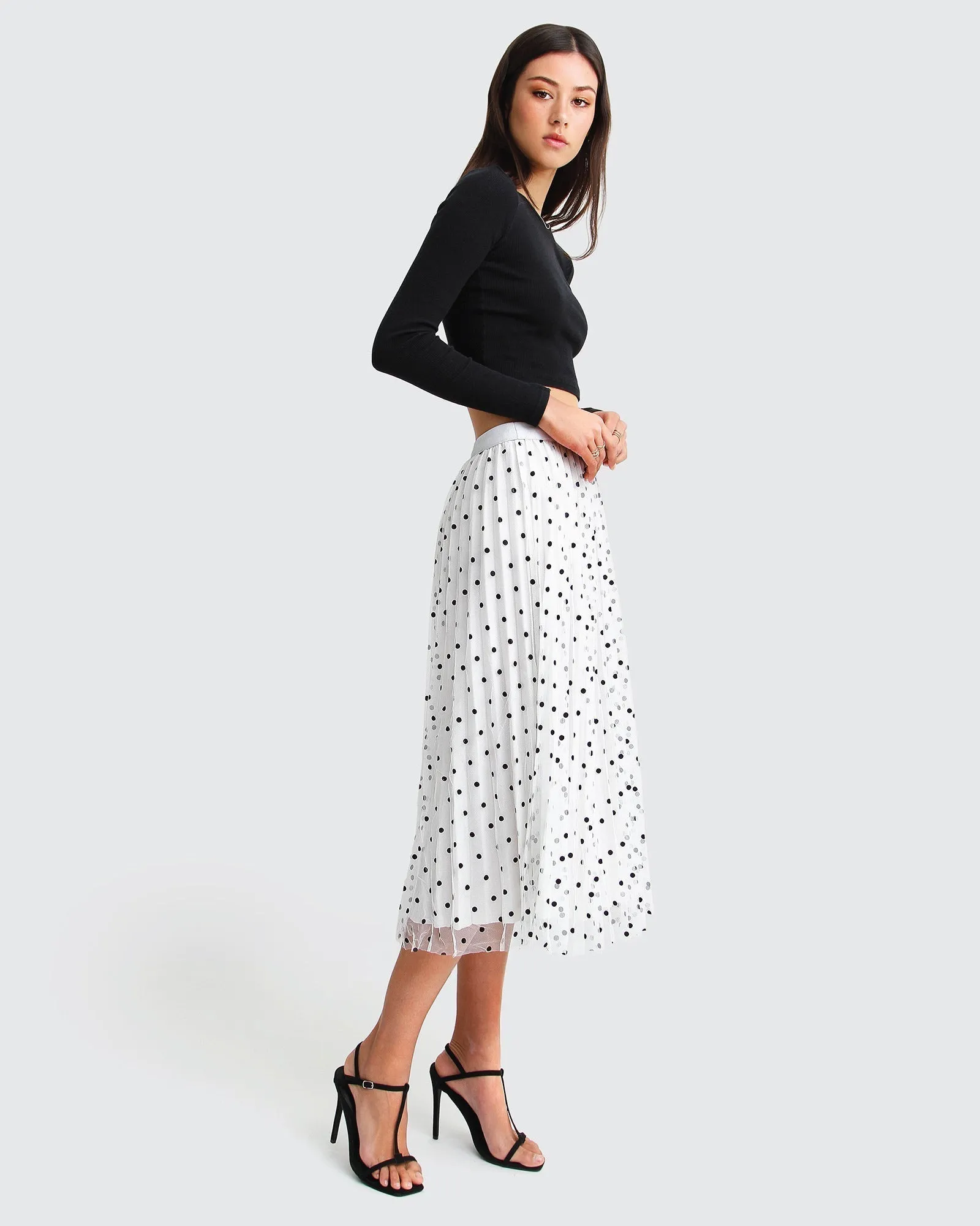 Mixed Feeling Reversible Skirt - White