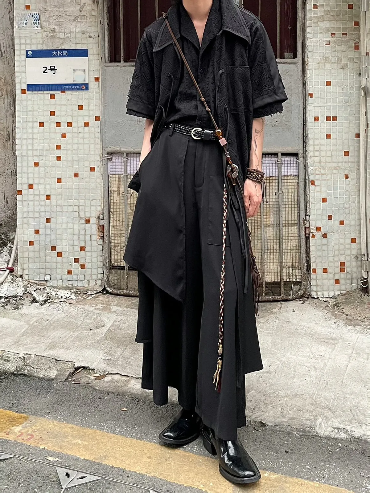 Mode Layered Design Pants YMN0021