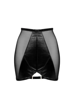 Montana Black Leather Skirt