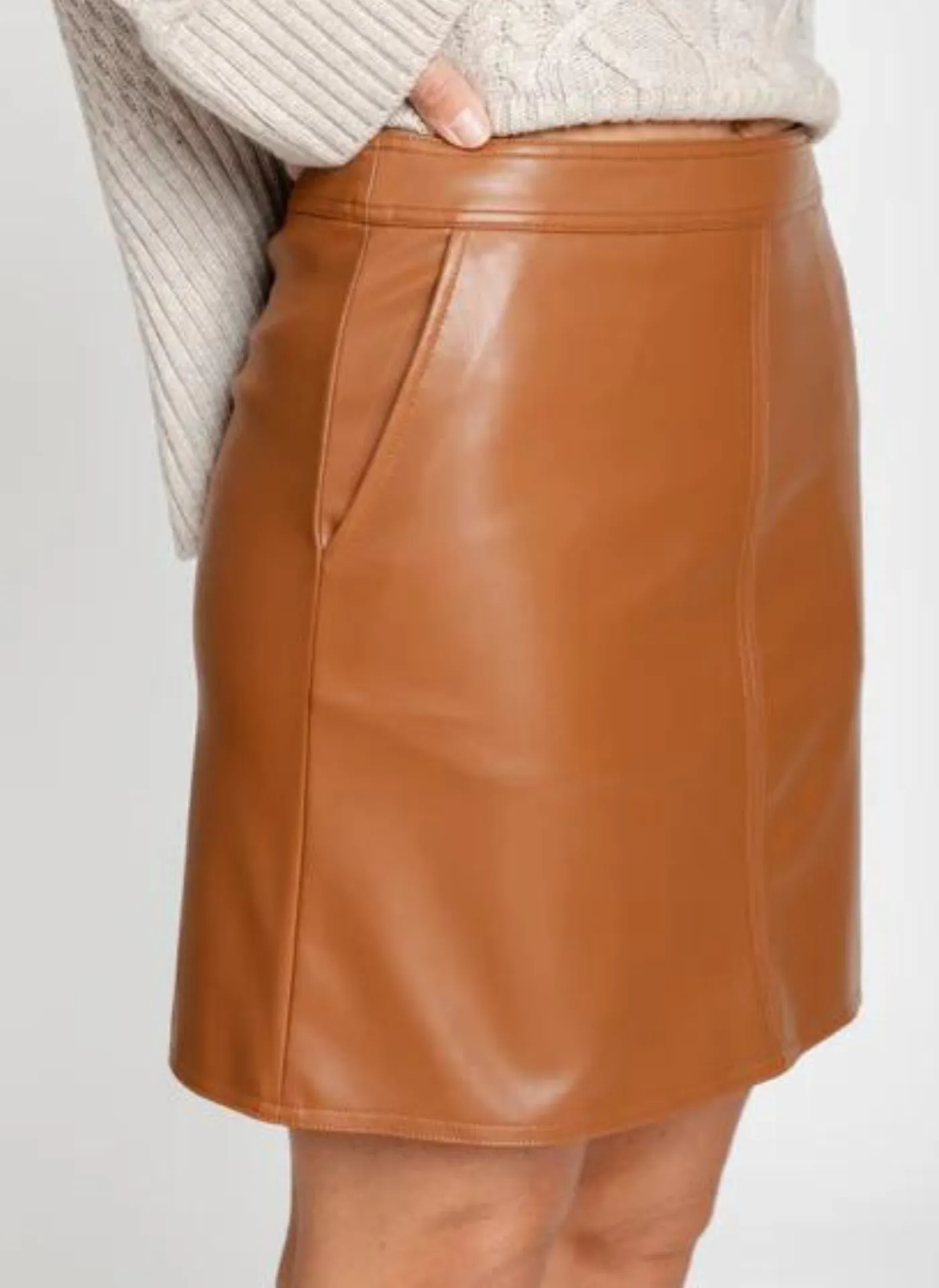 Payton Vegan Leather Mini Skirt