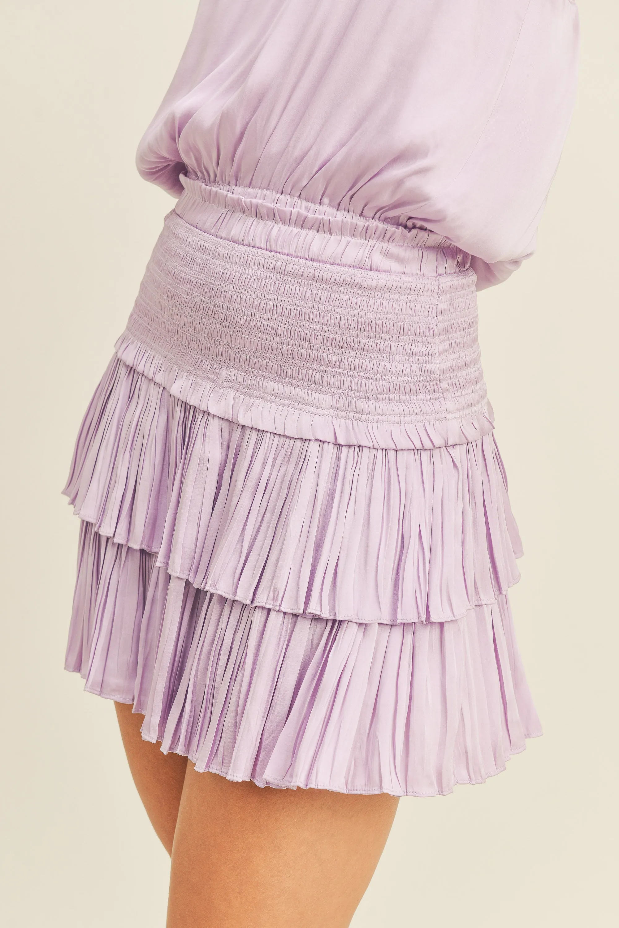 Reset by Jane Lilac Layered Skirt