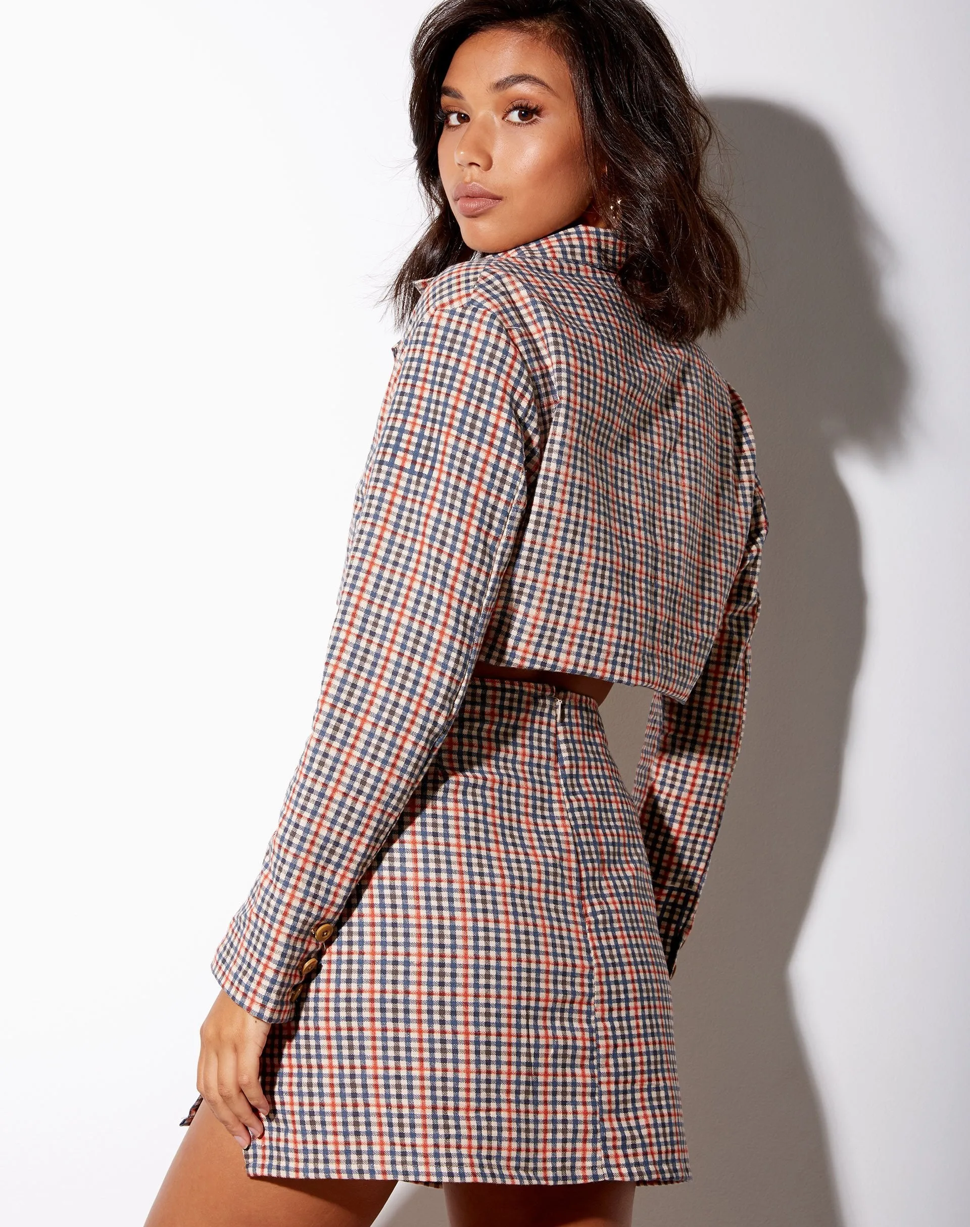 Sheny Mini Skirt in Country Check