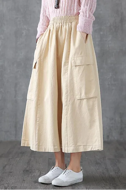 Summer's new casual a-line skirt by handmade 190165