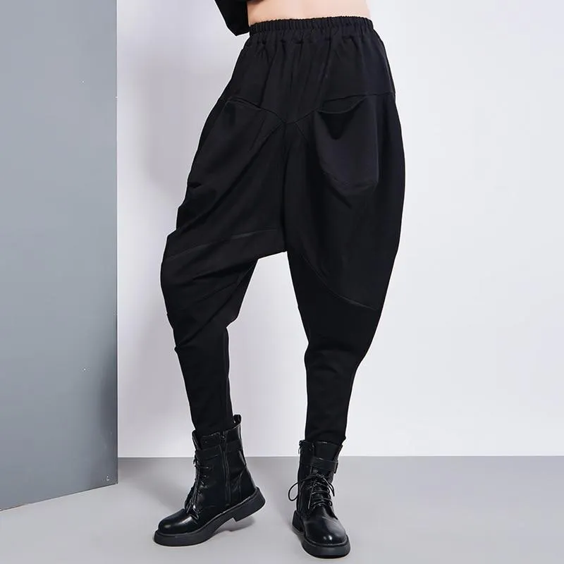 Tanaka Pocket High Waist Harem Pants - Black by Marigold Shadows