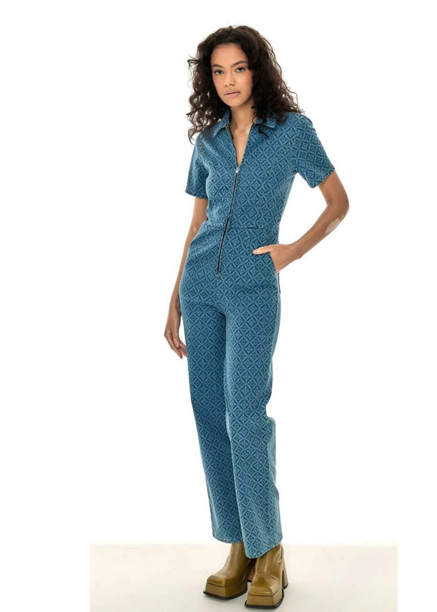 The Lead Singer Stretch Denim Jumpsuit