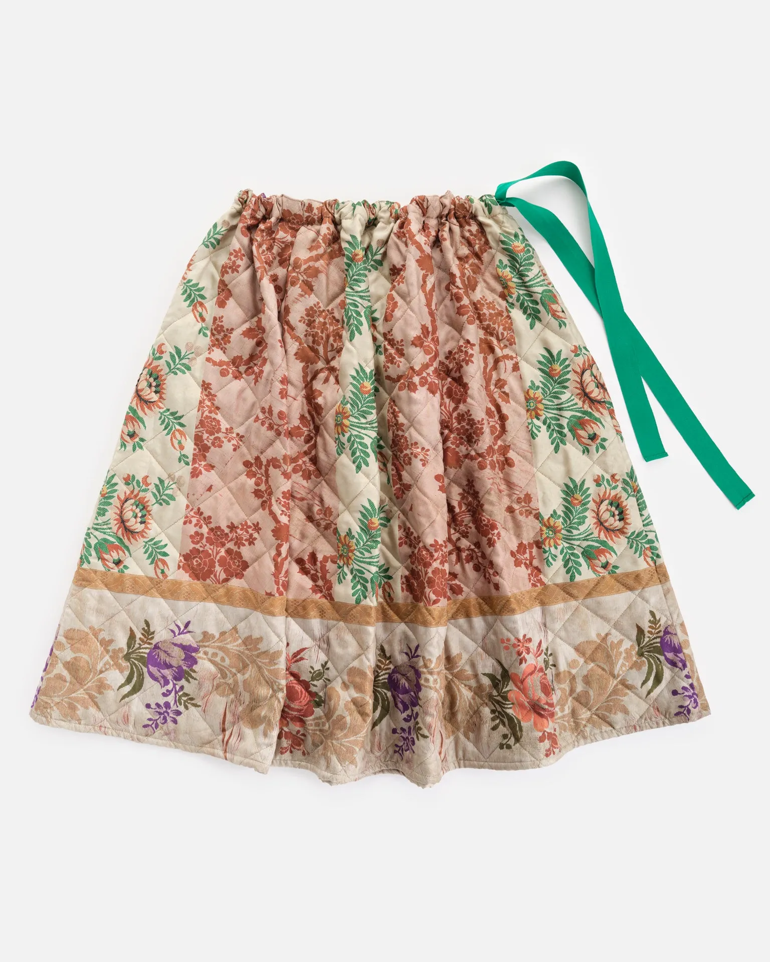 THE SILK PADDED SKIRT | VERDE