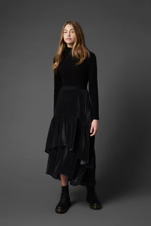 Velour Layered Skirt #1633LV FINAL SALE