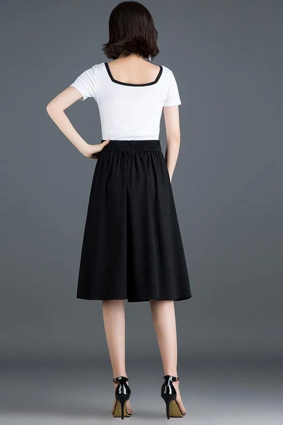 women summer high waist a line commuter skirt CYM319