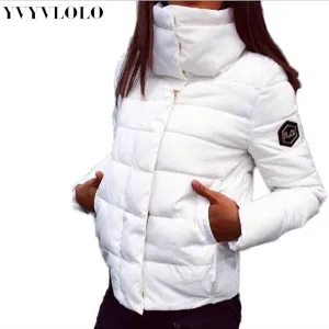 YVYVLOLO 2017 New Autumn Winter jacket Women Coat Fashion  Female Down jacket Women Parkas Casual Jackets Inverno Parka Wadded