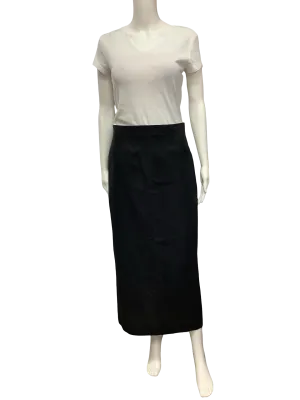 Zara Pencil Skirt Maxi Black Size: S